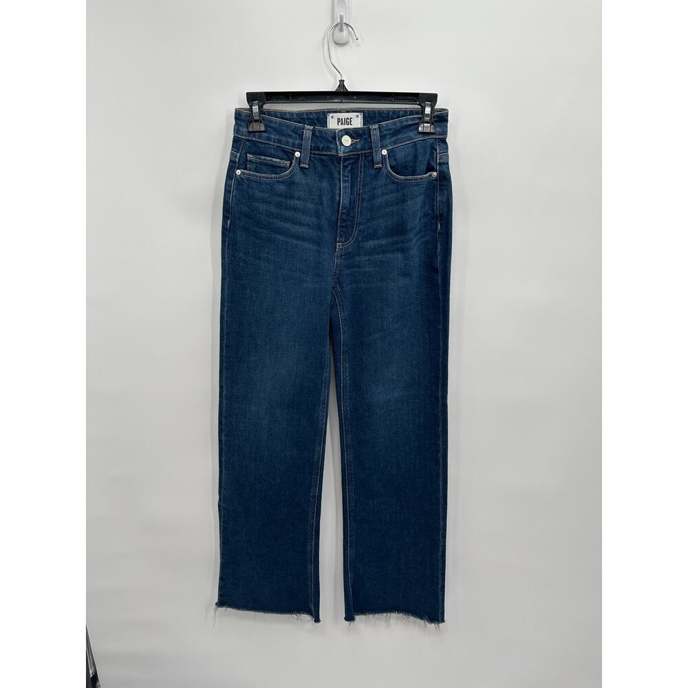 PAIGE DENIM NWT Leenah Wide Leg Ankle Jean in Gracie Lou // 00 - Picture 6 of 13